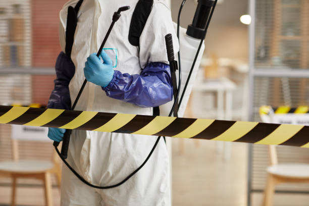 Professional Biohazard Cleanup technician working in Meyersville, TX